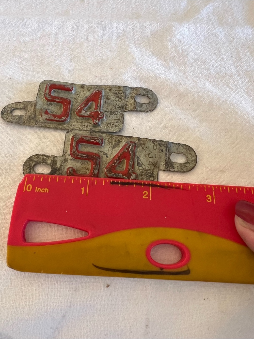 1954 Tab license plates. - Picture 4 of 4